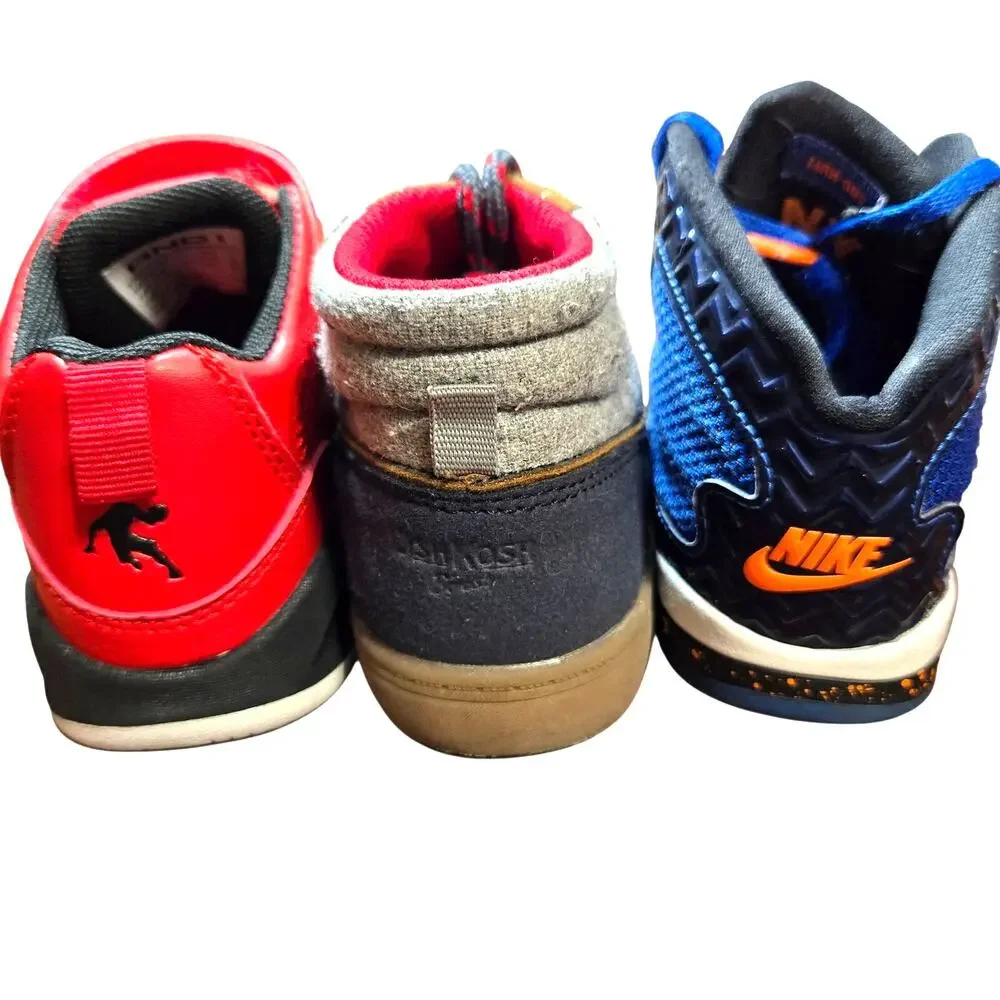 OshKosh + More Boy's Size 9C 9.5C High Top Tennis Sneaker Shoes Bulk Lot of 3